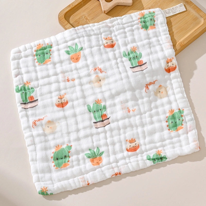 Adorable Cartoon Fruit and Fish Baby Burp Cloths Soft Infant Accessories|Baby Essentials