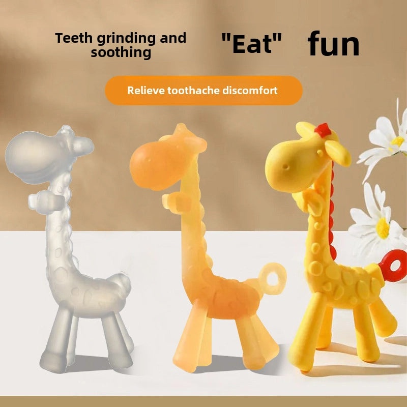 All England Baby Children's Teething Stick Fruit Gum Soothing Bite Toy Fawn Handheld Mushroom Head Ball | Baby Teething Toys & Accessories