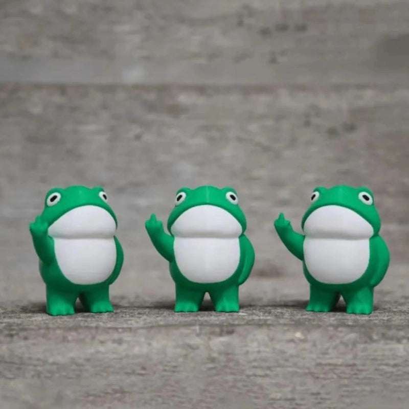 Cute Cartoon Frog Resin Figurines for Home Decor|Home Decor & Accessories