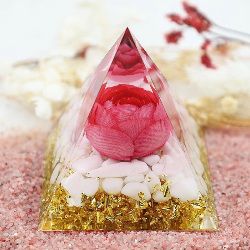 Minimalist Pyramid Resin Crystal Ornament|Home Decor