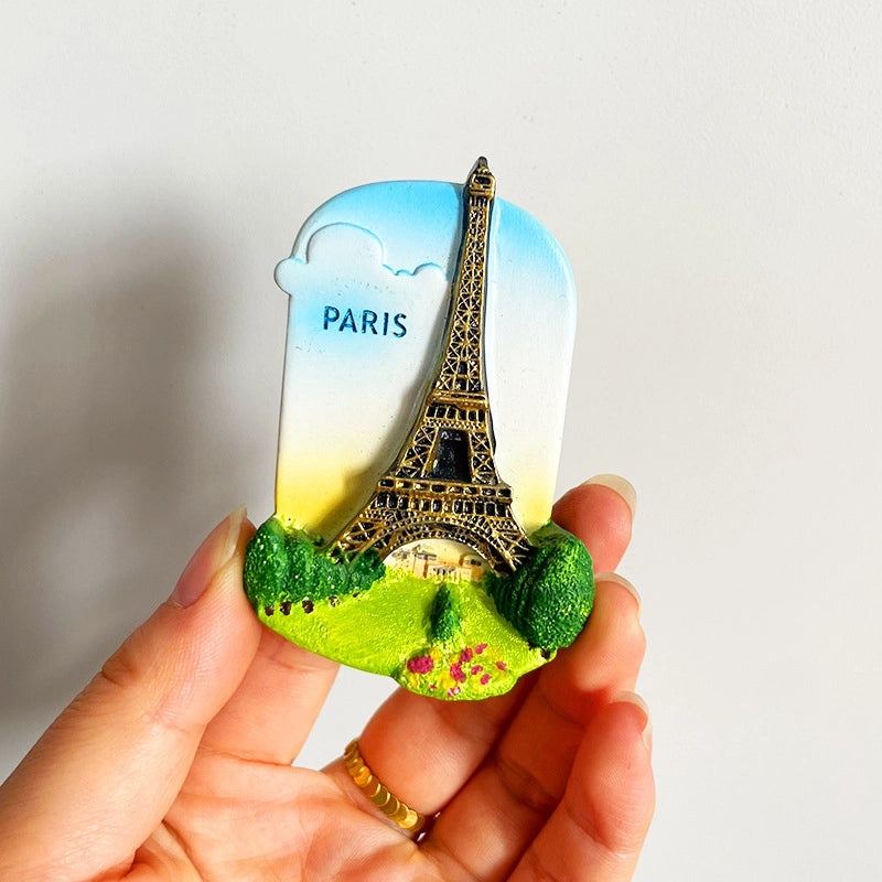 3D Travel Refrigerator Magnet Stickers Europe Cities Souvenirs Creative Tourist Gifts|Home Decor & Magnets