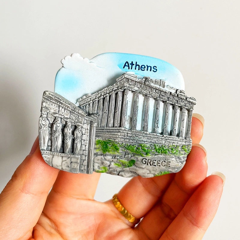 3D Travel Refrigerator Magnet Stickers Europe Cities Souvenirs Creative Tourist Gifts|Home Decor & Magnets