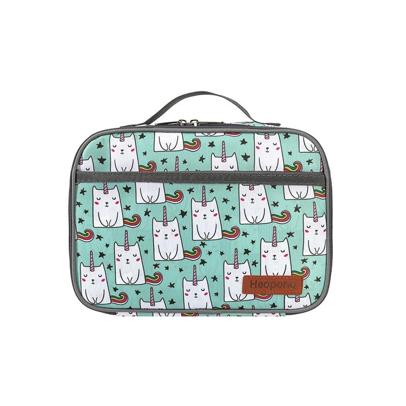 Leopard Print Insulated Lunch Bag Portable Cooler Bag for Students|Lunch Bags