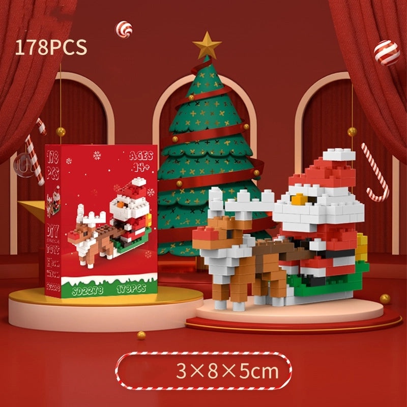 Christmas Mini Diamond Blocks Puzzle Toys Santa Claus & Christmas Tree Building Set|Toys & Games