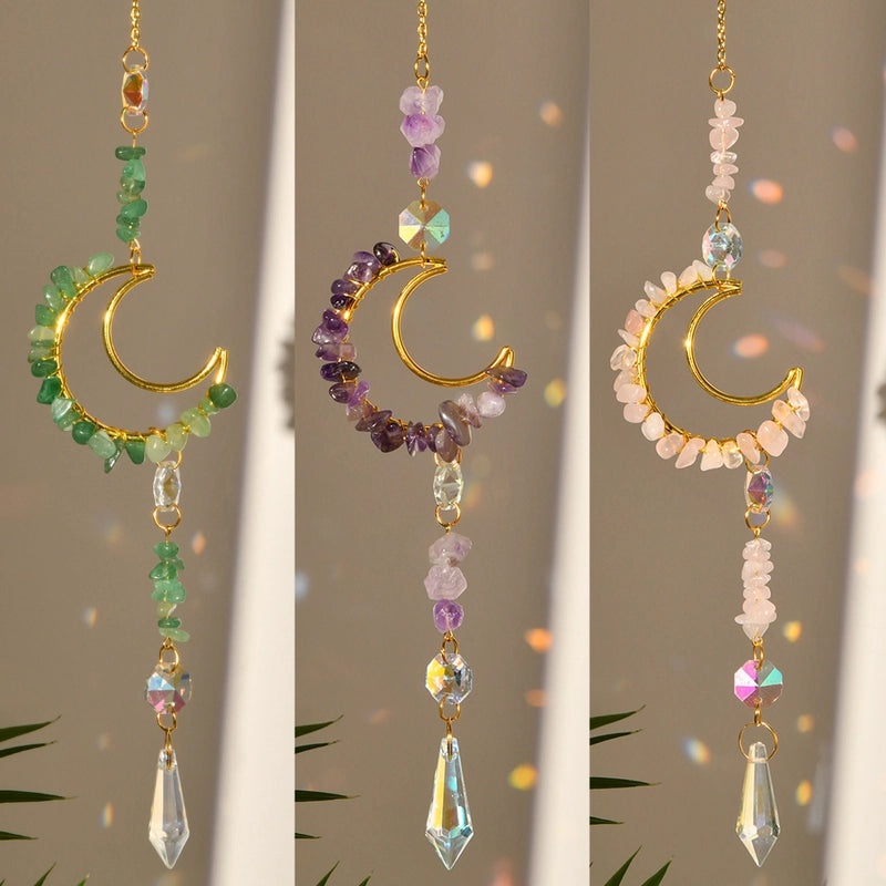 Moonlit Crystal Suncatcher Wall Decor | Home Decor
