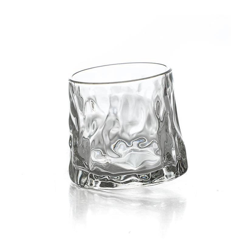 Hqt Rotating Whiskey Glass Barware Double Swivel Design | Bar Glassware
