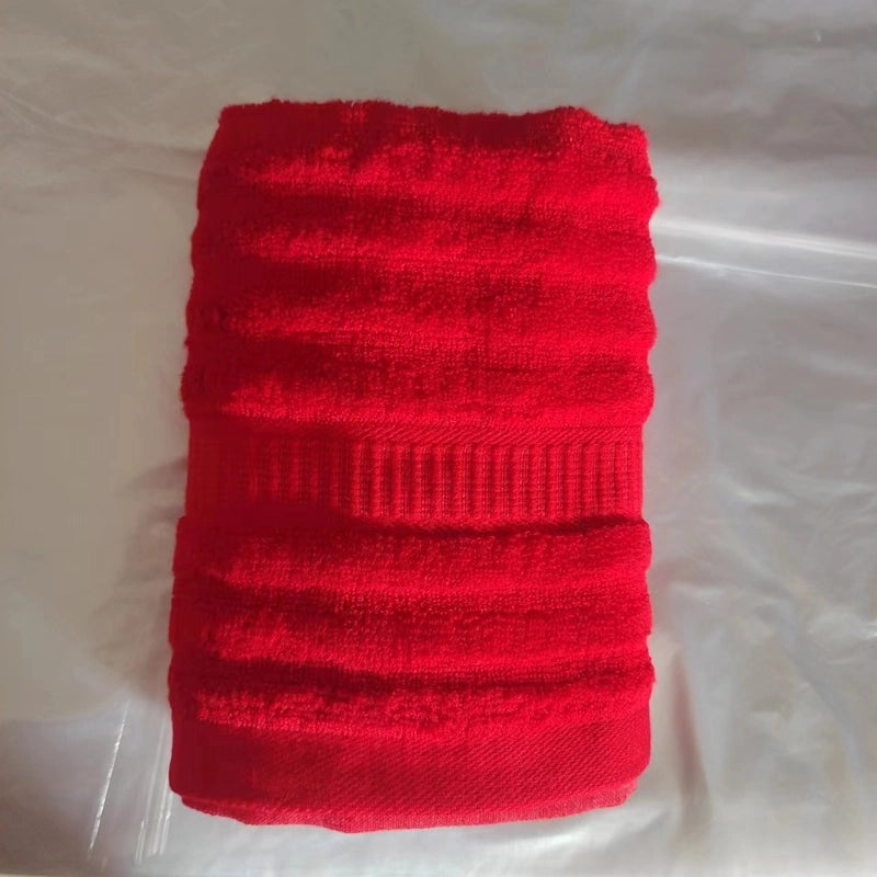 Red Wedding Towels 120g Bamboo Fiber Soft Absorbent Couples Gift|Home & Living Bathroom Towels
