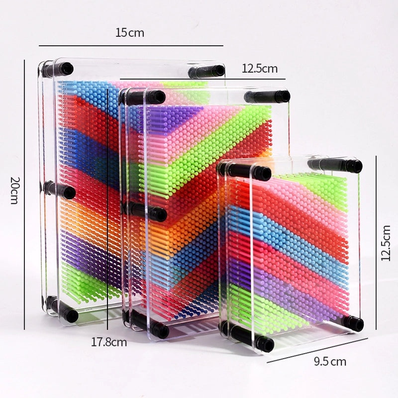 3D Rainbow Handprint Clone Toy for Kids Decompression Needle Painting | Creative Toys & Crafts