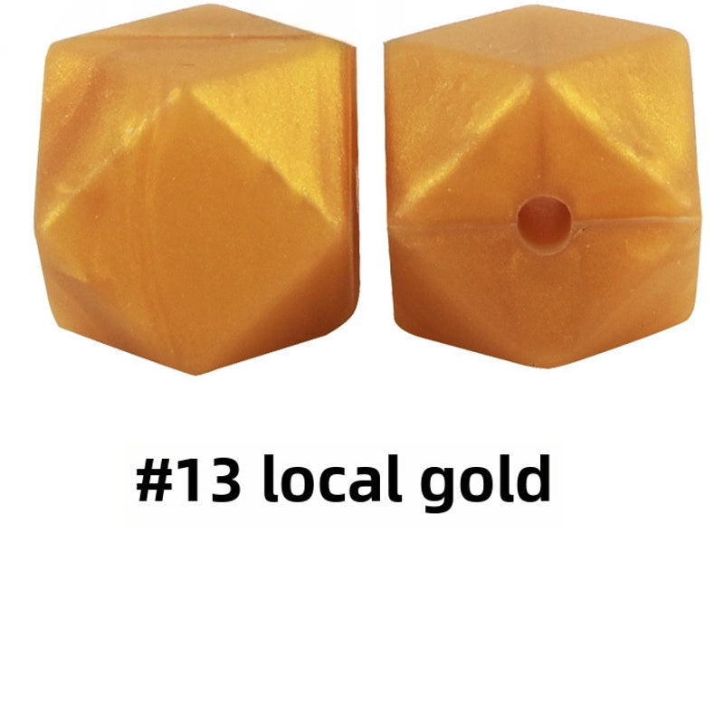 17mm Silicone Octagonal Beads for Pacifier Chains DIY Accessories | Baby & Mom Essentials