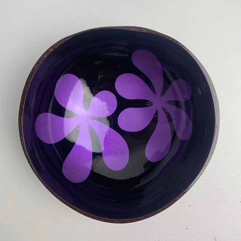 Natural Coconut Shell Charcoal Tableware Plate | Eco-Friendly Dining Accessories