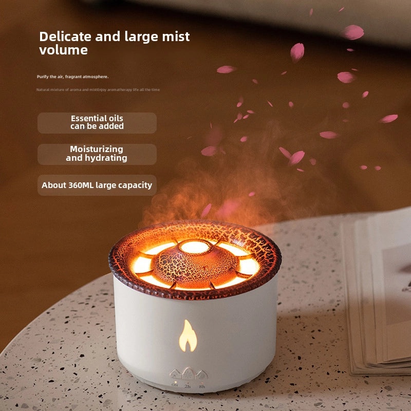 Simulation Flame Diffuser Humidifier Essential Oil Aroma Machine for Home Fragrance|Home Aromatherapy & Diffusers