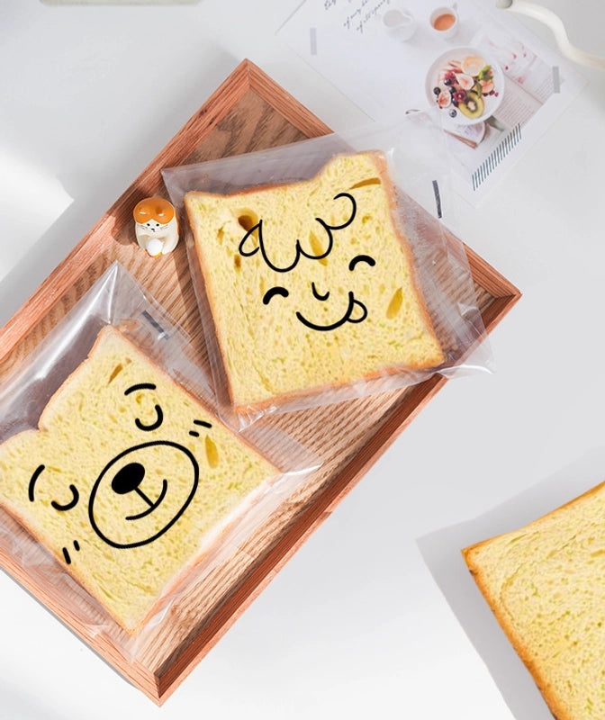 Disposable Sealed Bread Bags for Baking Food Packaging Oil-proof Paper Toast Sandwich Donut Cookie Bags|Kitchen Storage Bags