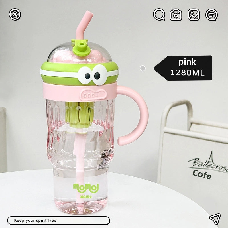 Mini Tea Diary Trendy Large Capacity Summer Straw Plastic Cup for Girls | Drinkware & Cups