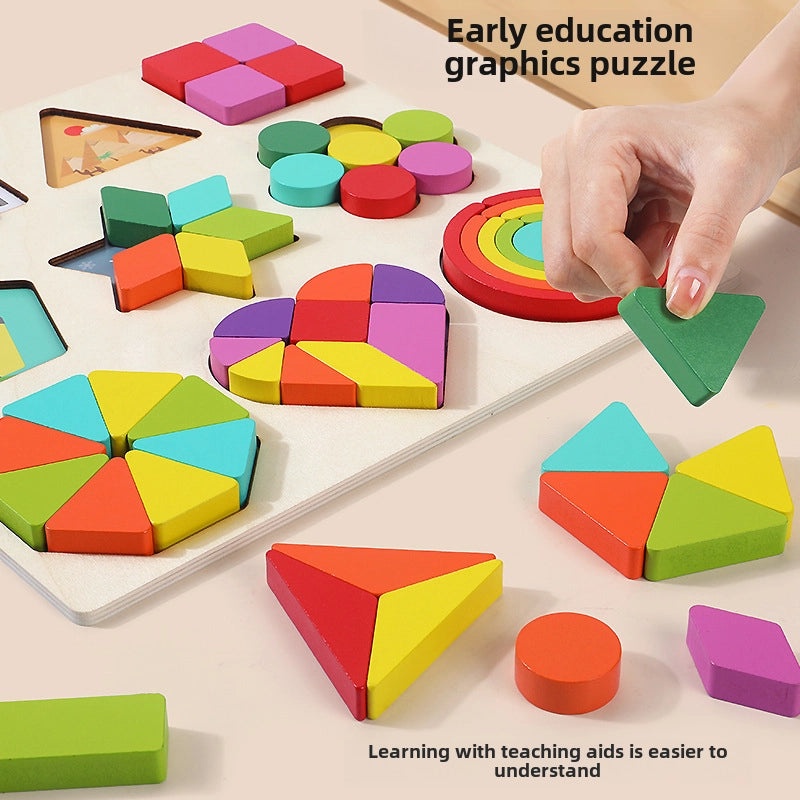 Montessori Early Learning Shape Matching Puzzle for Kids|Educational Toys