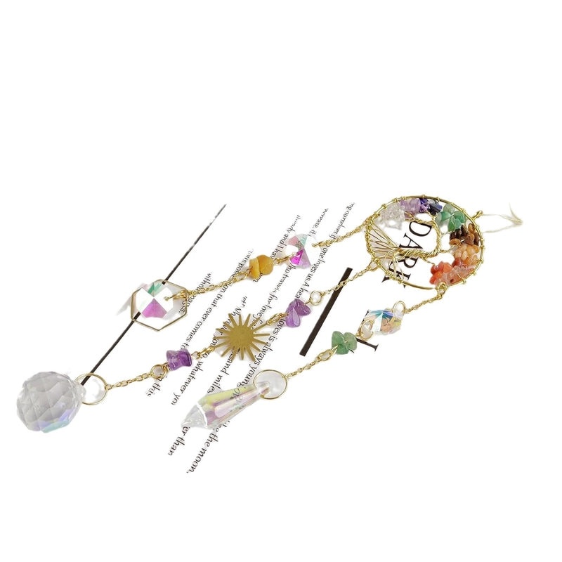 Geometric Crystal Suncatcher Wind Chime Minimalist Decor for Wall|Home Decor