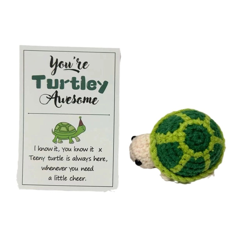 Handmade Wool Knitted Turtle Pendant Cute Positive Energy Doll Ornament|Accessories & Jewelry