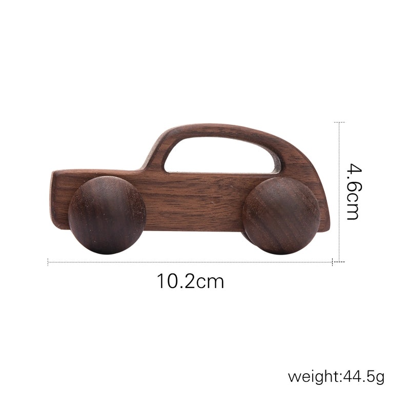 Walnut Wooden Mini Color Car Toy for Kids | Early Learning Building Blocks | Baby Educational Cart | Wooden Educational Toys|Building Toys