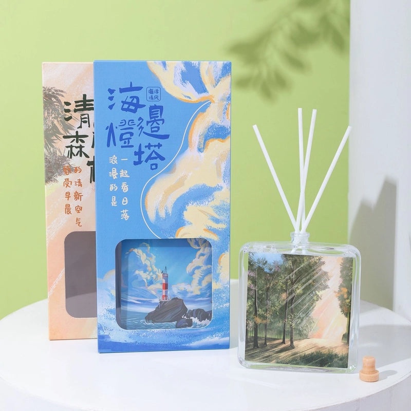 Minimalist Liquid Letter Rattan Home Scent Diffuser|Home Fragrance