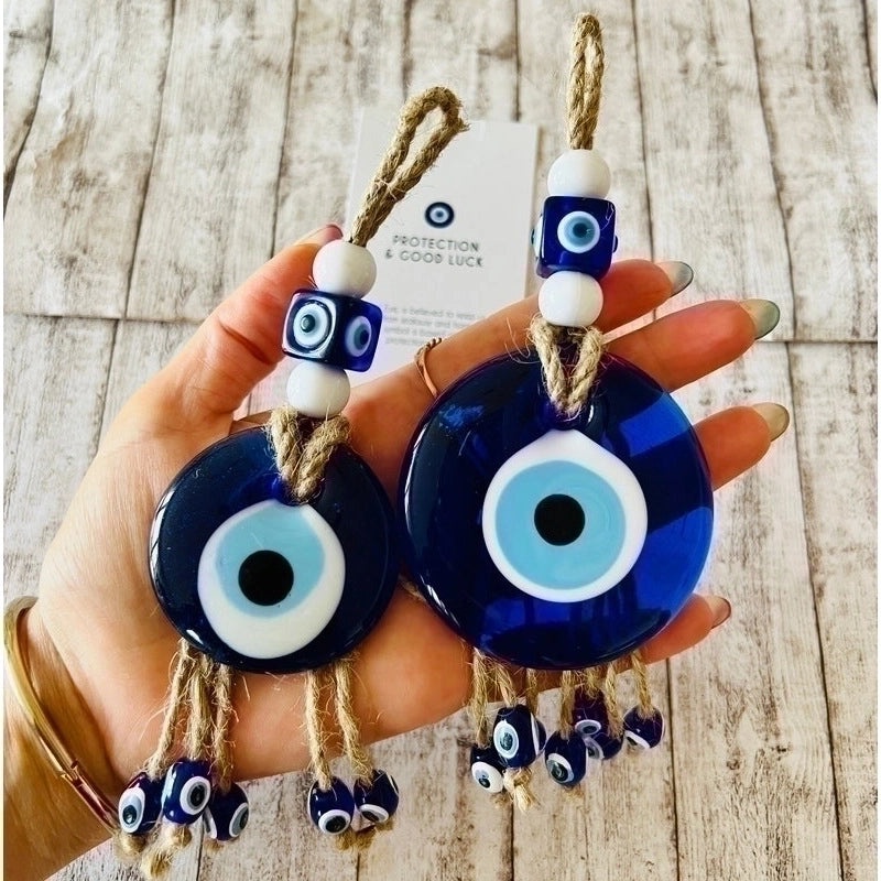Ethnic-Inspired Devil's Eye Glass Pendant | Fashion Accessories