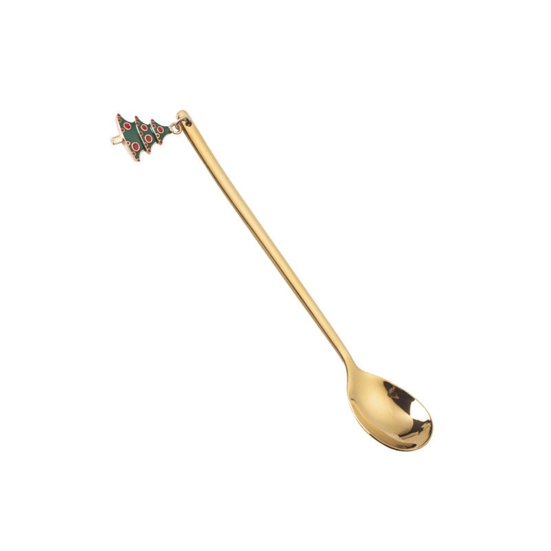 Christmas Stainless Steel Spoon Cute Solid Color 1 Piece | Kitchen & Dining Accessories