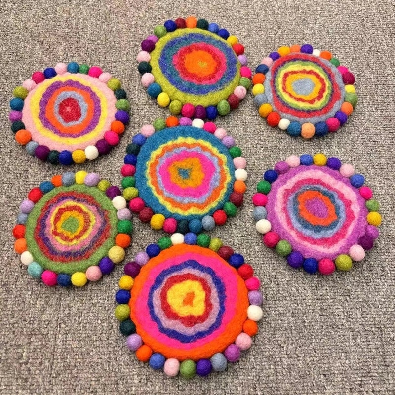 Adorable Multicolor Wool Felt Accessory 1 Piece | Handmade Jewelry Accessories