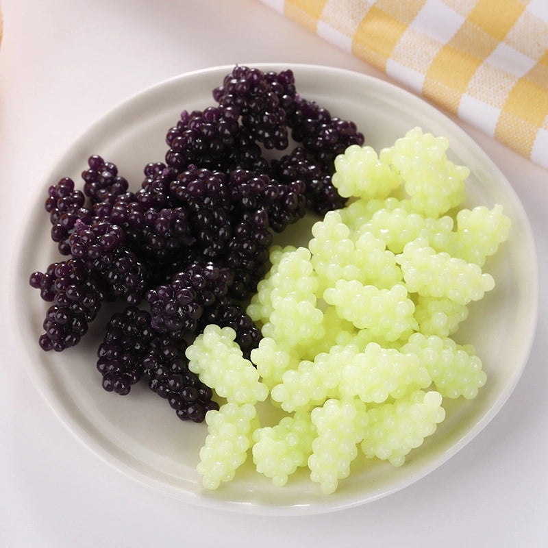 Miniature Grape Simulation Squeeze Toy Soft TPR Decompression Music Ball Yellow Peach Corn|Stress Relief Toys