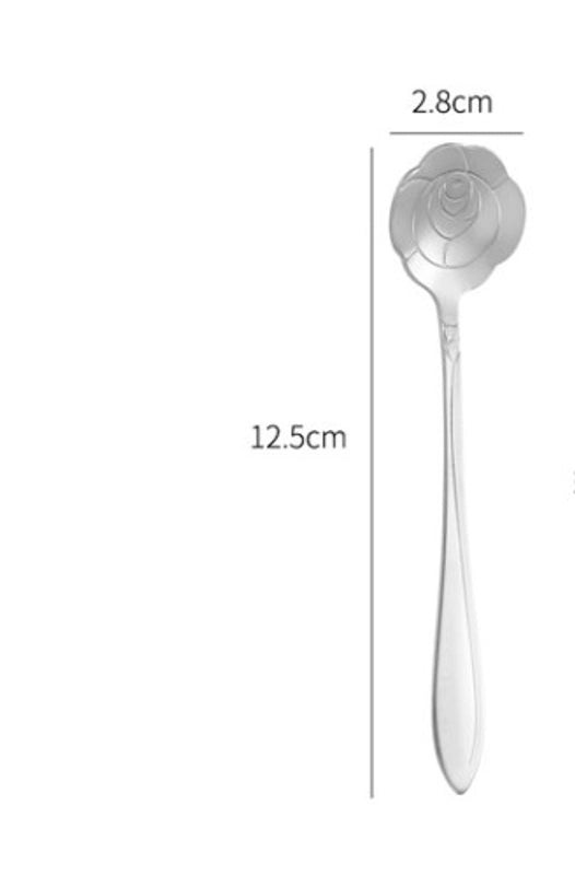 Elegant Floral Stainless Steel Spoon | Kitchen Utensils