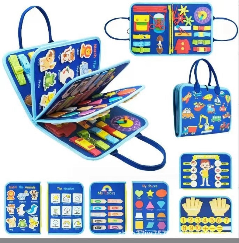 Soft Animal Felt Book for Toddlers 3-6 Years|Educational Baby Toys