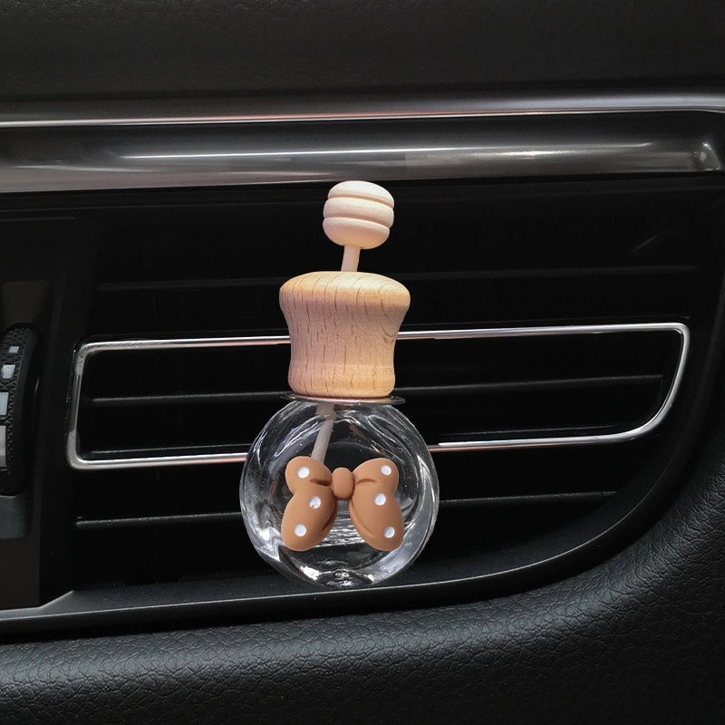 Cartoon Milk Tea Color Car Air Vent Perfume Bottle Cute Aromatherapy Ornament | Car Accessories