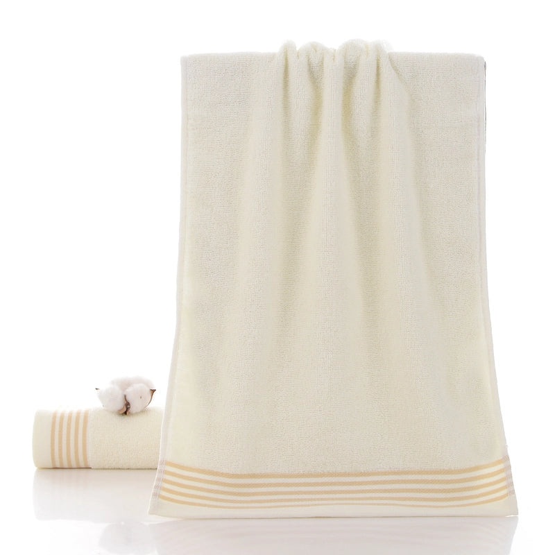 Thickened Pure Cotton Face Towel for Adults Household Water Pattern 32-Strand Durable Daily Use|Home & Living - Towels & Linens