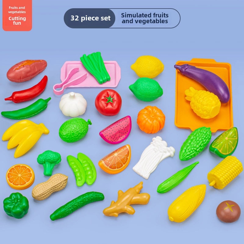 儿童厨房玩具海鲜水果蔬菜烧烤火锅仿真食品套装|儿童玩具