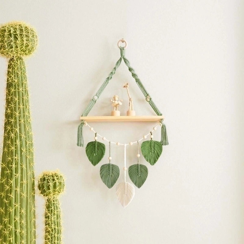 Elegant Minimalist Leaf Cotton Pendant for Home Decor|Home Decoration