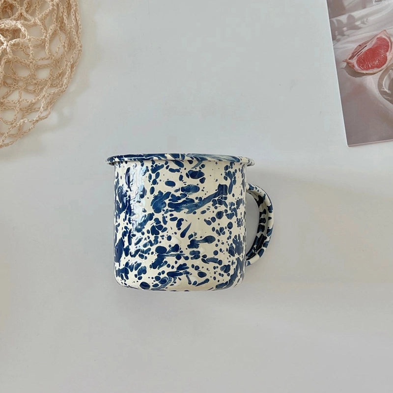 Korean Style Enamel Splash Ink Cereal Fruit Salad Bowl Set | Kitchen & Dining Tableware