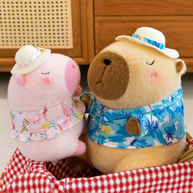 Cute Pink Capybara Plush Toy for Girls Summer New Sports Doll|Toys & Games Plush Toys