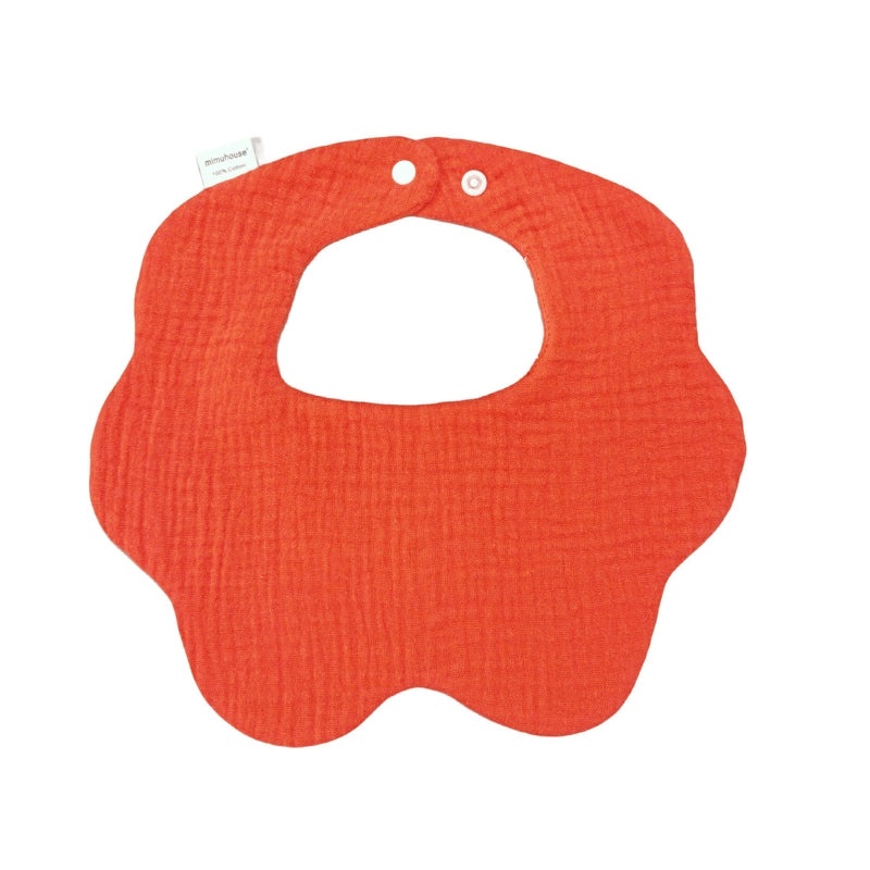 360 Degree Petal Shape Baby Bib Soft Cotton Newborn Saliva Towel Adjustable Infant Drool Bib|Baby Accessories