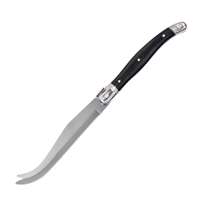 Stainless Steel Cheese Knife with Black Plastic Handle | Kitchen Utensils