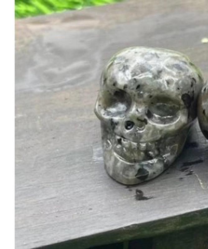 Halloween Punk Skull Natural Stone Decor|Jewelry & Accessories