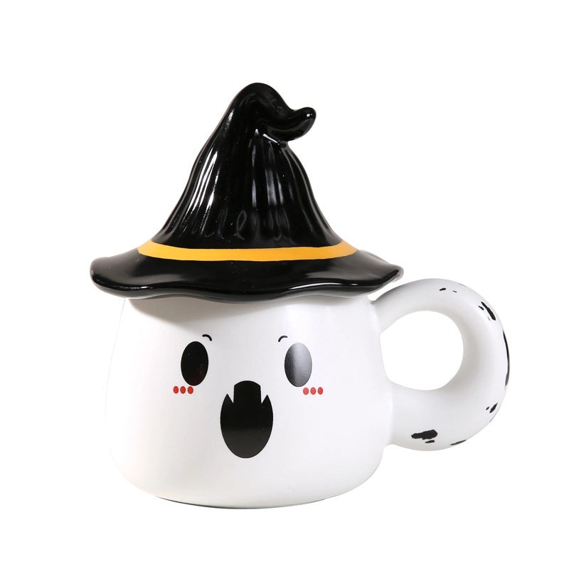 Halloween Ghost Ceramic Mug Funny Couple Coffee Tea Cup Home Breakfast Water Cup|Kitchen & Dining