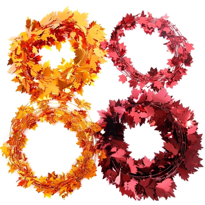 Thanksgiving Maple Leaf Hanging Ornaments Nordic Classic Metal Decor for Harvest Festival|Home Decor