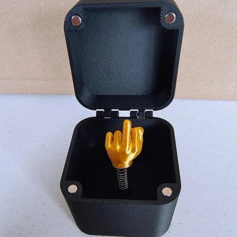 Humorous Hand Gesture Plastic Figurines Decorative Artificial Home Accents|Home Decor