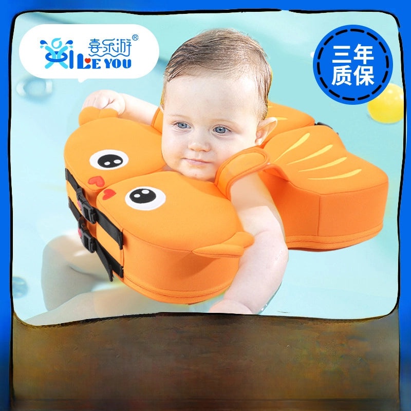 Xile Baby Swimming Ring for 0-3 Years Old, Inflatable-Free Underarm Support Infant Float | Baby Swimming Gear