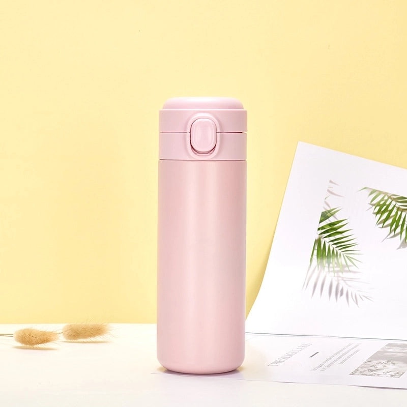 Stylish Solid Color Stainless Steel Water Bottle for Casual Vacation Use | Travel & Outdoor Accessories