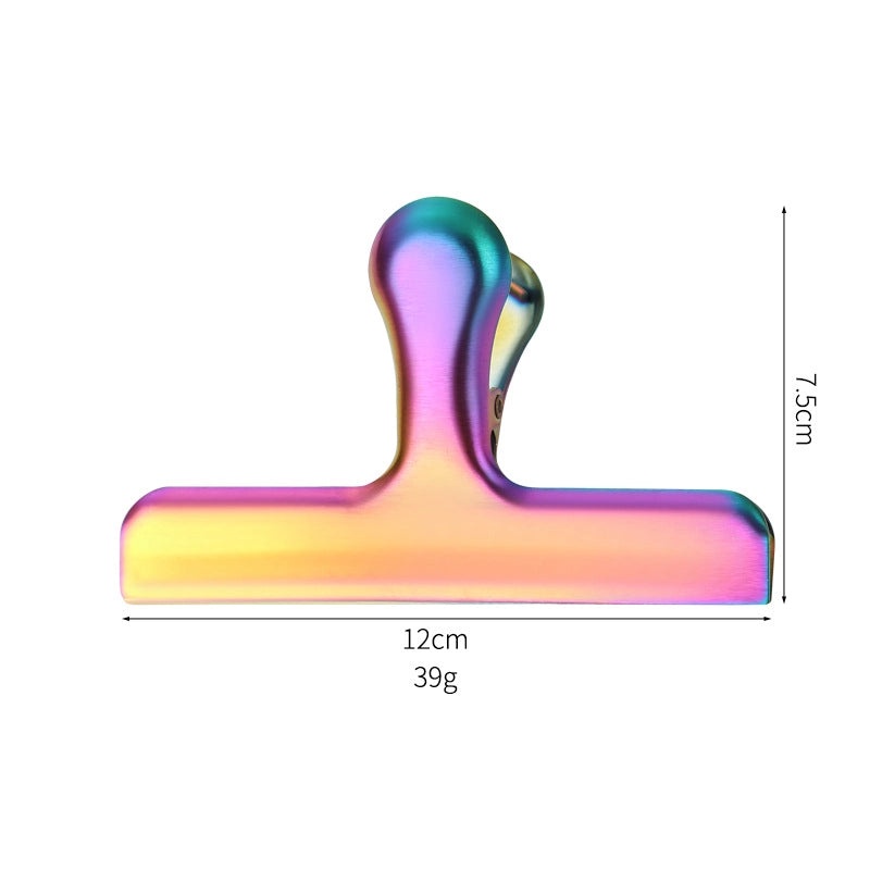 Sleek Solid Color Stainless Steel Clip with Anti-Drop Feature|Jewelry Accessories