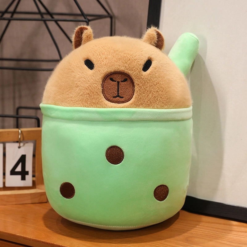 Milk Tea Capybara Plush Doll Soft Rag Doll Kids Birthday Gift|Toys & Games Plush Toys
