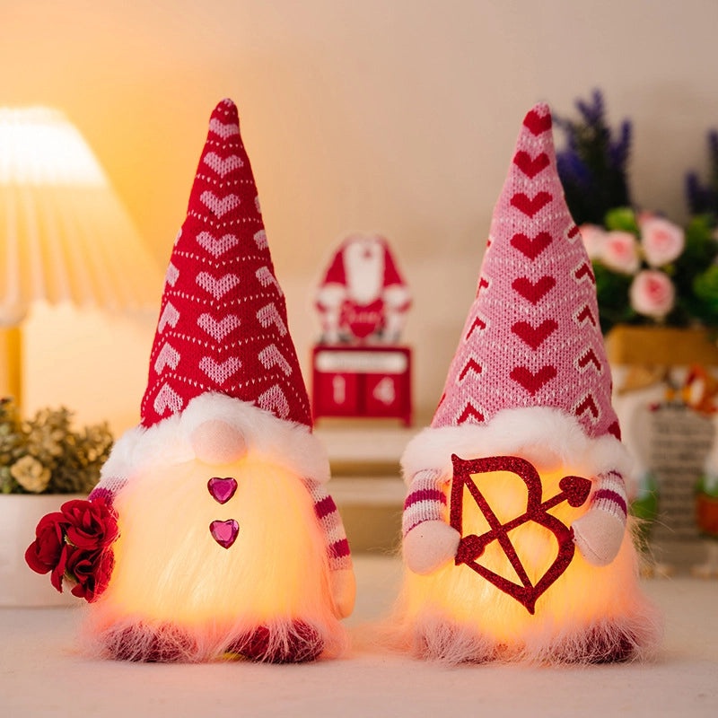 Valentine's Day Heart Shape Flower PVC Cloth Rudolph Doll Cute Holiday Date Gift|Valentine's Day Gifts