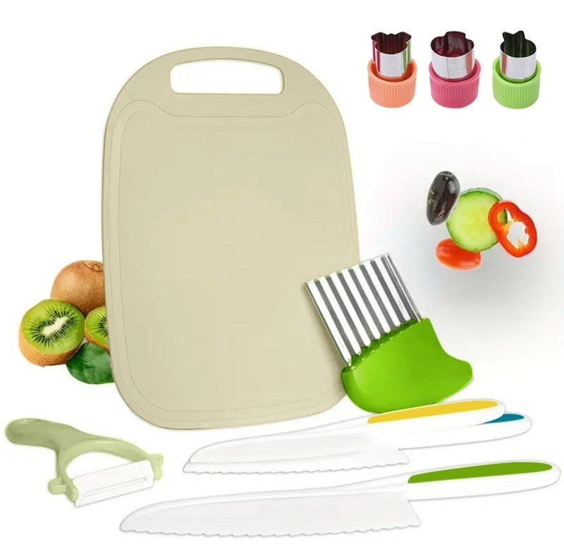 Plastic Cutting Board and Fruit Knife Set for Everyday Use | Kitchen Tools & Gadgets