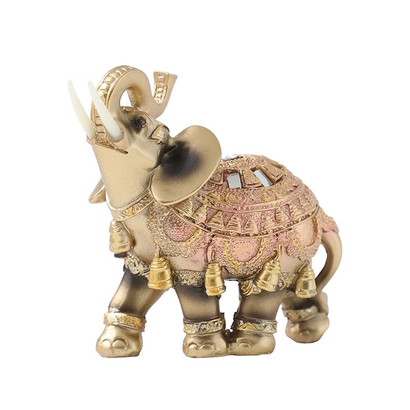 Vintage Elephant Resin Figurines Decorative Home Accents|Home Decor Ornaments