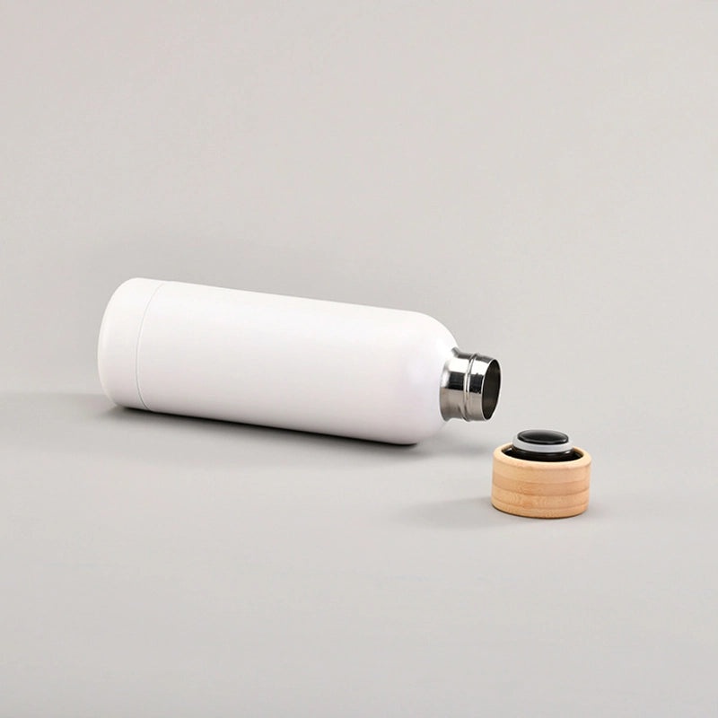 304 Stainless Steel Insulated Sports Water Bottle with Bamboo Lid Large Capacity Portable | Sports & Outdoors