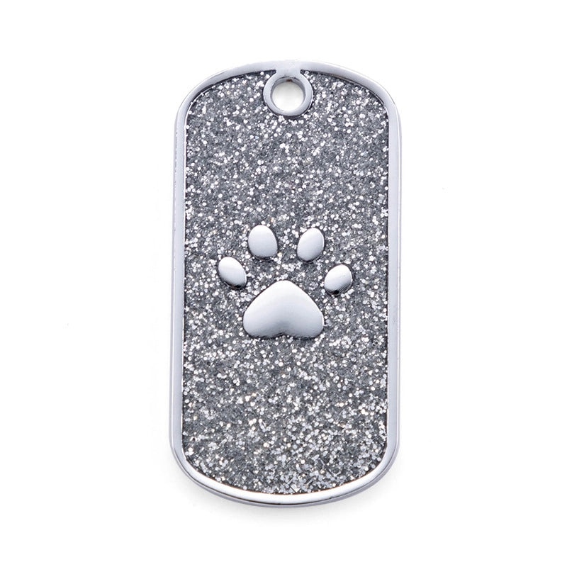 Sleek Metal Footprint Pet Charms for Minimalist Style|Pet Accessories & Jewelry