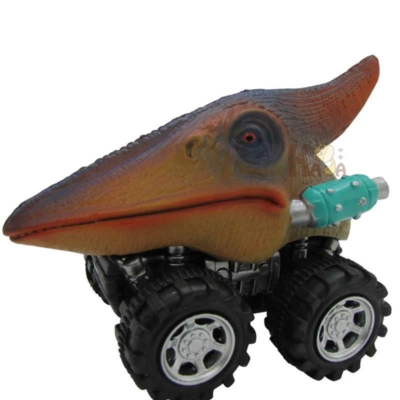 6 Pieces Mini Dinosaur Warrior Toy Cars for Kids Creative Plastic Model Set|Toys & Games